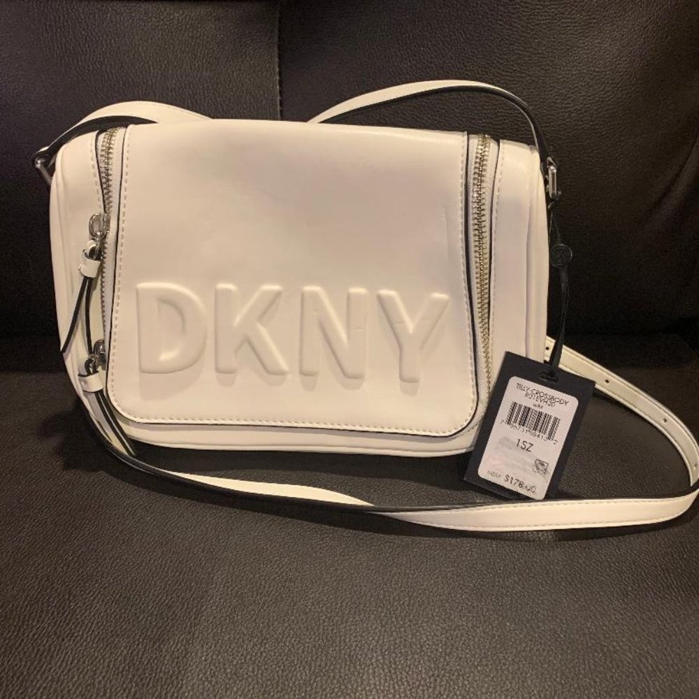 DKNY Tilly Crossbody White/Silver